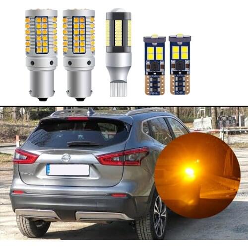 Car LED For Nissan Qashqai J11 2017 2018 2019 2020 2021 Canbus Exterior Light Bulb Rear Turn Signal Backup Reversing Parking