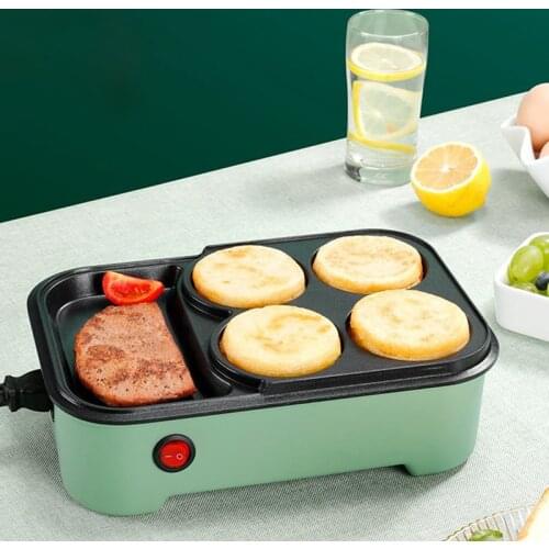 Household Electric Hamburger Machine Egg Omelette Cooker Crepe Pancake Fried Steak Frying Pan Takoyaki Maker Breakfast Machine