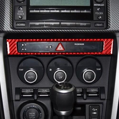 For Subaru BRZ Toyota 86 (2017-2019) Car Emergency Light Frame/ AC Switch Panel Cover Trim Styling Sticker