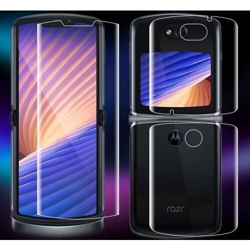 For Motorola Razr 2019 Razr 5G 2020 Clear TPU / Matte Anti-Fingerprints Hydrogel Full Cover Soft Screen Protector Film Not Glass