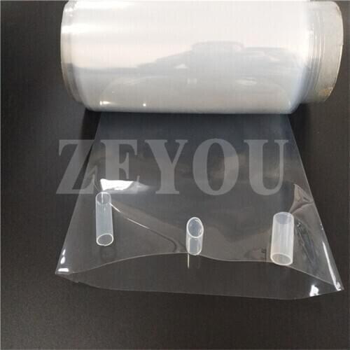 0.1 mm thickness Chemical Resistant Clear Double Layer FEP PFA Tubular Membrane 300mmW*1000mmL