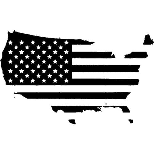 Hot American USA Country Flag KK Vinyl Car-Sticker and Decals Styling Creative for Bumper Window Car Applique KK 16*10cm