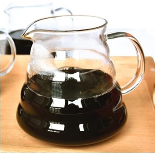Top Selling Borosilicate Glass Drip Coffee Maker Glass Pour Over Cone Coffee Pot Without Lid