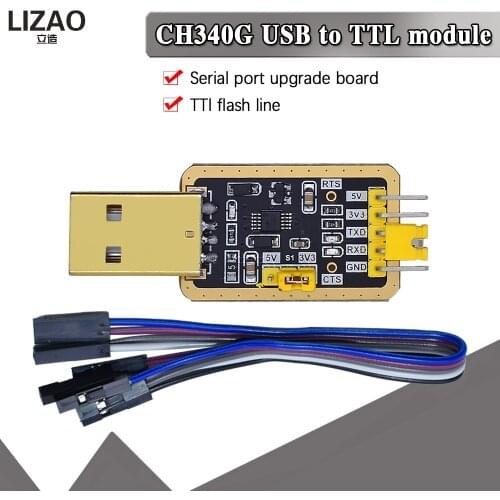 CH340 Mini serial port module of PL2303 , CH340E RS232 to TTL module upgrade USB to serial port in nine Brush small plates