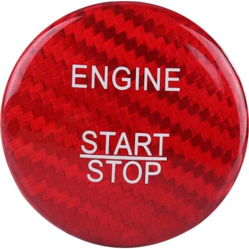 For Mercedes Benz A B C GLC GLA CLA ML GL Class W176 W246 W205 X253 X156 C117 Carbon Fibre Engine Start Button Sticker Cover