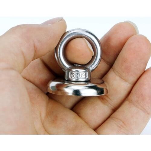 Neodymium Magnet Super Strong Powerful Salvage Hook Fishing Magnetic Circular CLH@8