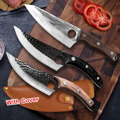 Hand-forged stainless steel deboning knife Meat cleaver Kitchen slicing knife Outdoor camping knife Cooking chopper