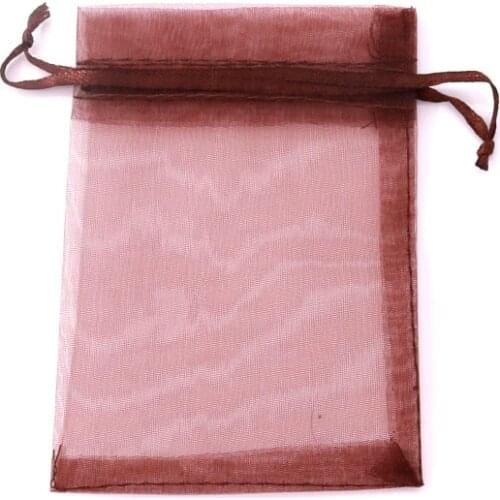 Wholesale 7*9cm Jewelry Bag 500pcs/lot Organza Fabric Jewelry Gift Earring Packaging Pouches Birthday Wedding Christmas Gift