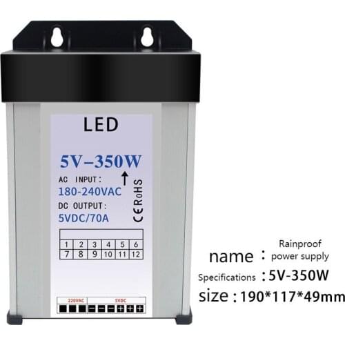 Led rainproof switching power supply 5v12v2v luminous word door head light box advertisement signboard transformer SUSWE