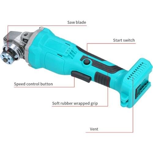 18V Cutting Sanding Polishing Machine without Battery 100mm Cordless Impact Angle Grinder Electric Angle Grinder Power Tool