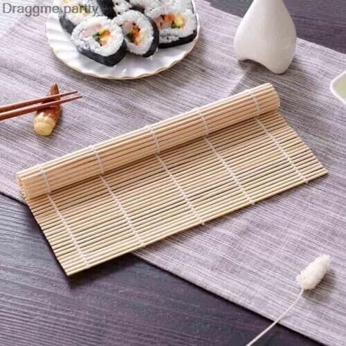 Sushi Curtain Cooking Accessories Sushi Rolling Roller Hand Maker Sushi Tools Onigiri Rice Rollers Natural Non-stick Bamboo