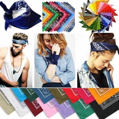 1pcs Hair Accessories Square Scarf Female Bandanas Headwear Hair Tie Band Cycling Headband Sport Hair Sweatband Running Fitness