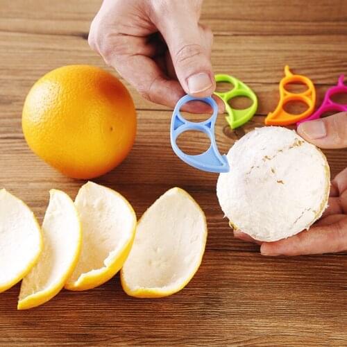 Random Color 1PCS Creative Orange Peelers Lemon Slicer Fruit Stripper Easy Opener Citrus Knife Kitchen Gadgets And Accessories