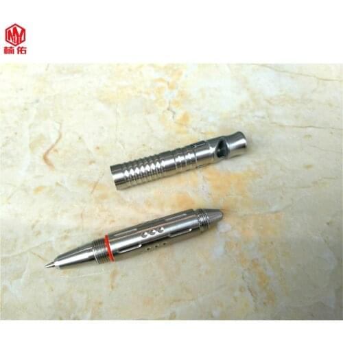 1PCS Tactical Pen Self Defense EDC Emergency Glass Breaker Multifunctional Camping with Survival Whistle