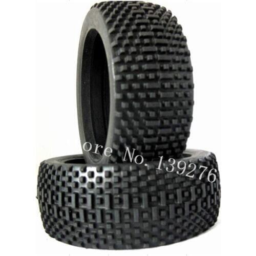 2Pcs Remote Control Car 1/8 Buggy Rubber Tyre Tire Wheel HSP 112*43mm For Nitro Power Baja HPI HIMOTO