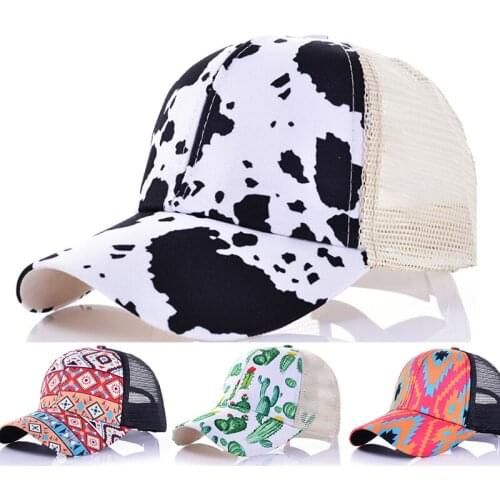 2020 Women Ponytail Baseball Cap For Women Cotton Tie Dye Women Hats Summer Snapback Hat Mother Cap