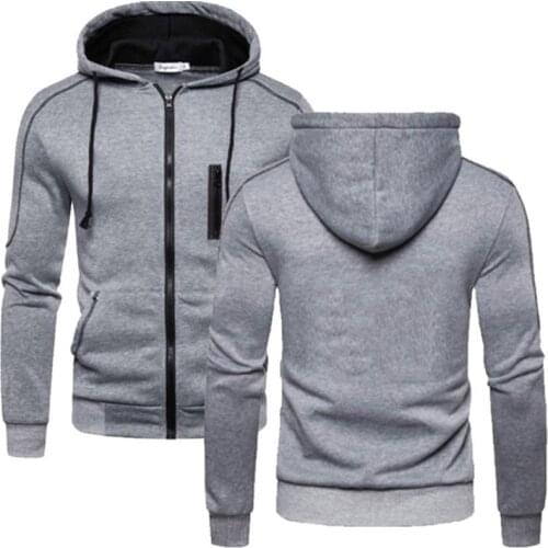 2021 Fashion Men Casual Zipper Sweatshirt Hoodies Costume Tops Sports Pullover Hooded Jacket Coat Male Cardigan Hoody Outwear