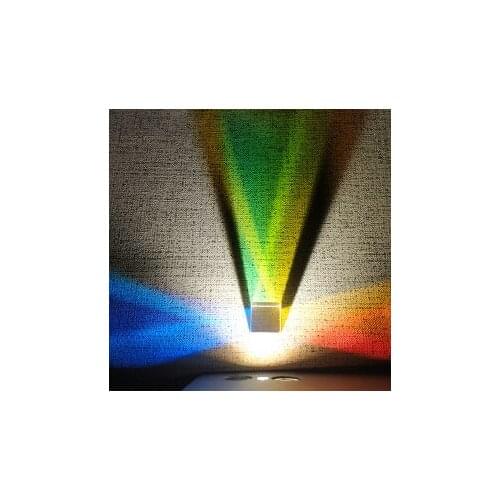 25mm Chromatic Prism Optical Science Popularization for Cube Experiment Projector with Color Combination Cube Prism Stained