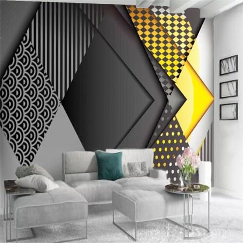 3d Wallcovering Wallpaper European-style Elegant Geometric Pattern Mural Interior Decoration Home Decor Painting Wallpapers