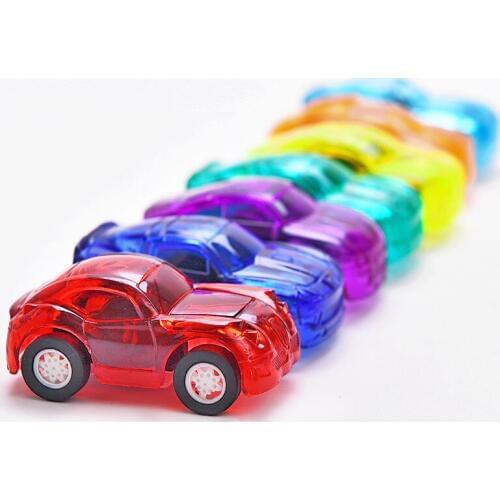 5Pcs/lot Pull Back Mini Car Kids Birthday Party Toys Transparent Inertial Broken-resistant Funny Car Model for Boys or Girls