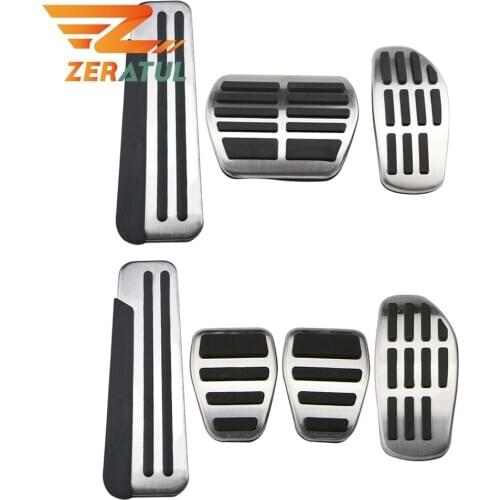 Zeratul Stainless Steel Car Pedals for Renault Koleos 2 Kadjar for Samsung QM6 2016 - 2020 Gas Brake Footrest Rest Pedal Cover