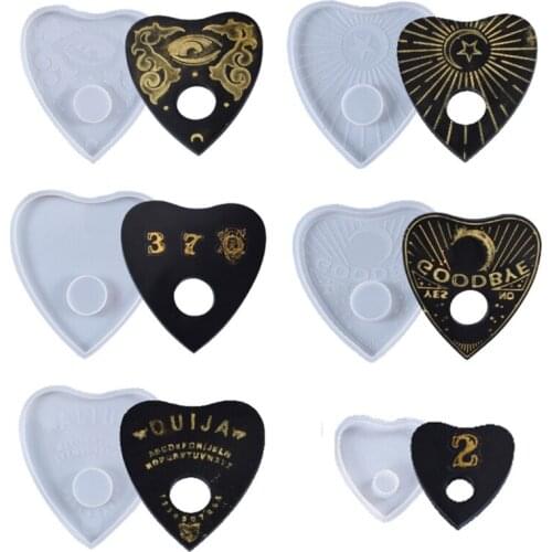 C1FC Divination Tray Psychic Board Casting Silicone Mould DIY Crafts Making Tool Crystal Epoxy Resin Mold