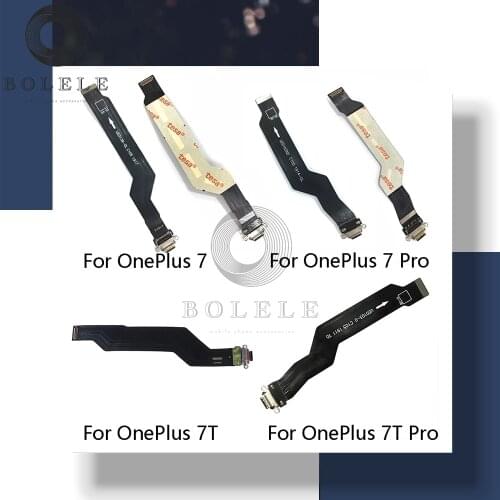 For Oneplus 7 7 Pro USB Charging Dock Connector Plug Board Charger Port Flex Cable Replacement Part For One Plus 7T / 7T Pro