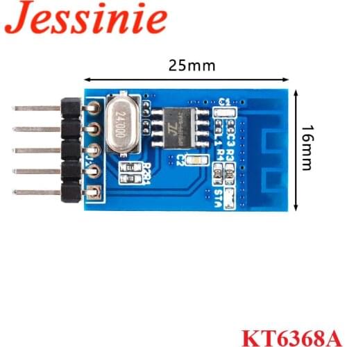 KT6368A Bluetooth-compatible Transparent Transmission Module Dual-Mode Serial Port Data Communication Board BLE 5.1/2.1 SPP