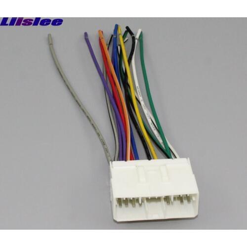 Liislee Plugs Into Factory Harness For SsangYong Actyon / Chevrolet Spark Radio Power Wire Adapter Stereo Cable Male DIN