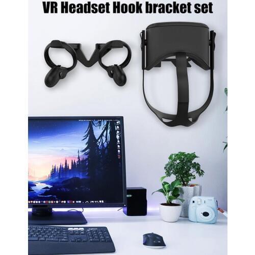 VR Headset Hook Bracket Set Wall-mounted Accessory for Oculus Quest