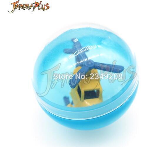 45mm diameter plastic color balls capsules toys with inside mini dolls toys randomly mix for vending machine 50