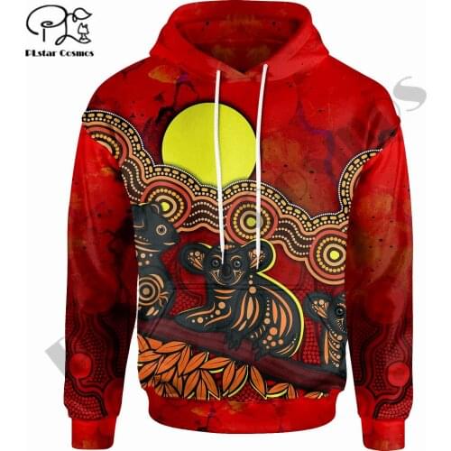 PLstar Cosmos 3DPrint Newest Tribal AUSTRALIA Koala Art Funny Uniuqe Harajuku Streetwear Unisex Hoodie/Sweatshirt/Zip Style-6