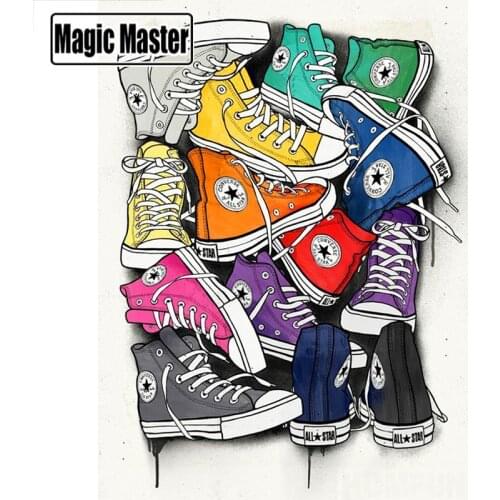 Full Square/Round Drill 5D DIY Diamond Painting "Shoe pattern" Embroidery Cross Stitch 5D Home Decor Gift