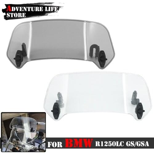 For BMW R 1250GS LC ADV R1250GS R 1250 GS Adventure Motorcycle Adjustable Windscreen Wind Deflector Spoiler Extension Windshield