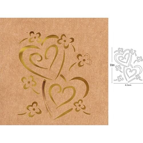 Customized dies Flower Heart Edge Border Metal Cutting Dies Scrapbooking Embossing fustelle Paper Card Making Craft Stencil Dies