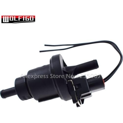 WOLFIGO Fuel Emissions Canister Purge Solenoid Purge Valve W/ Connector Harness for Hyundai Kia 2,5L 2.7L 2891022040, 058133517