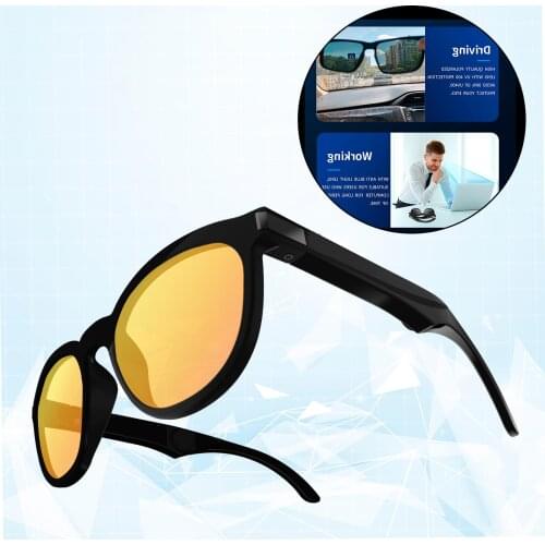 G4 Smart Glasses Wireless Bluetooth Sunglasses Bone Conduction Headphone Open Ear Headset Hand-Free Calling Music