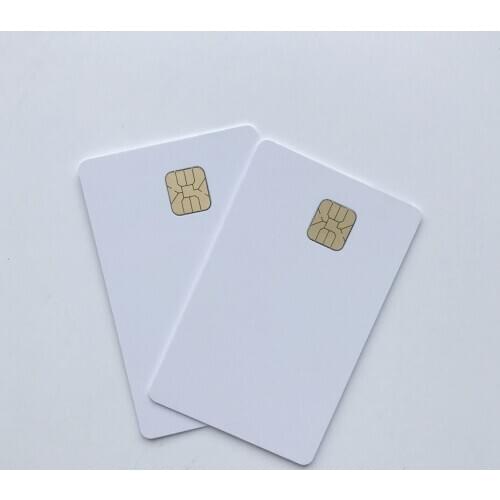200pcs Sle4428 Chip Card Contact IC Card+100pcs 0.76mm Thickness PVC Card +5pcs L800 trays