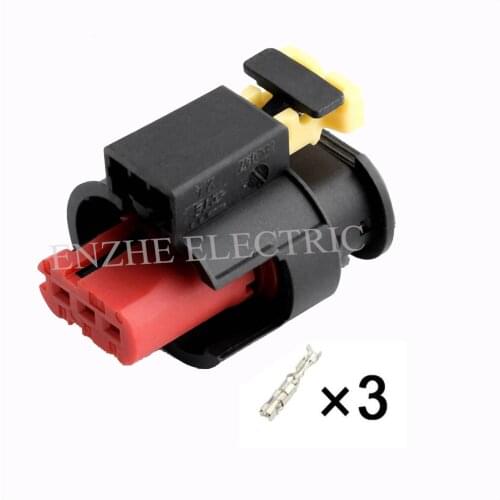 284425-1 car wire female socket connector Harness cable 3 pin connector automotive Plug Include terminals seal DJ7031C-1.5-21