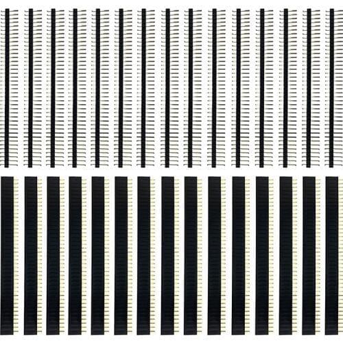 30 Pcs 40 Pin 2.54mm Male & Female Pin headers Plug connector for Arduino Prototype Shield