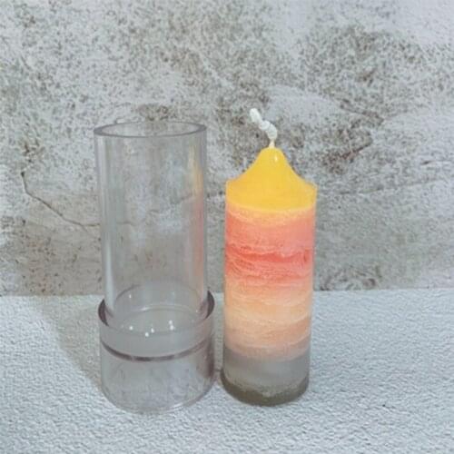 3D DIY Candle Mold Cylinder Candle Making Tool Handcraft Scented Candle Mold Creative Handmade Candle Supplies Soap Mould