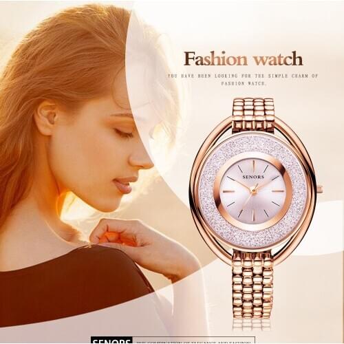 SENORS Jewelry watch waterproof fashion simple ladies quartz watch womens watches saat women wrist watches clock hour