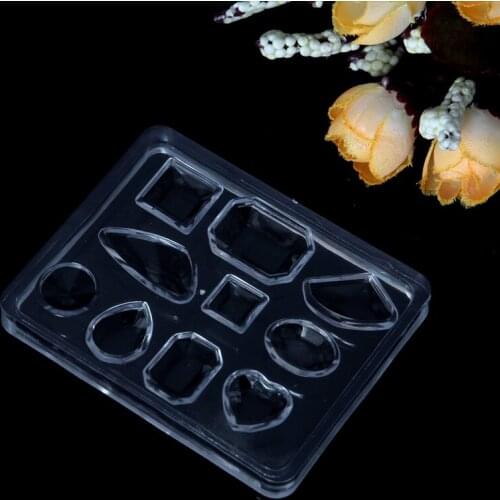 Geometric Jewelry Mold Pendant Earring Silicone Resin Craft Making Tool Handmade