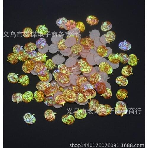 Halloween/Pumpkin/100 pieces of a package/Sequins PVC Flat for DIY Card Making Craft Color Collection