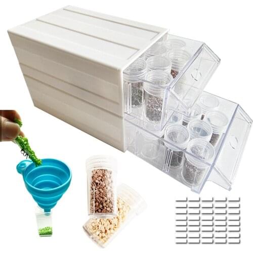 Diamond Painting Tool Detachable Drawers Storage Container 1/2/4 Boxes（22/44/88 Bottles） For 5D Diamond Painting Accessories