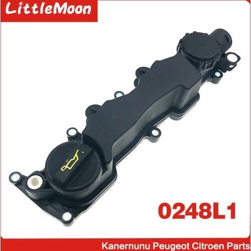 Valve cover assembly Crankshaft cylinder upper cover 0248L1 9651815680 For Peugeot 206 207 307 308 407 Citroen C2 C3 Berlingo