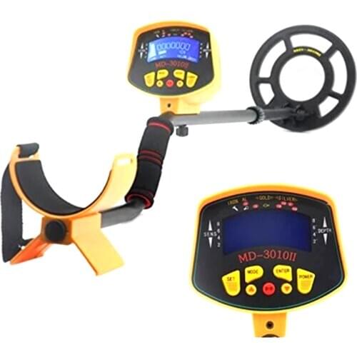 MD-3010II Underground Metal Detector Outdoor Gold Digger Deep Sensitive Light Finder LCD Display