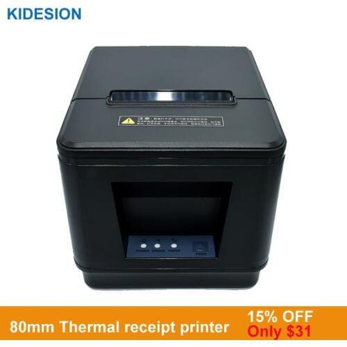 New arrived 80mm auto cutter thermal receipt printer POS printer USB or LAN port for Kitchen/Restaurant printer POS printer