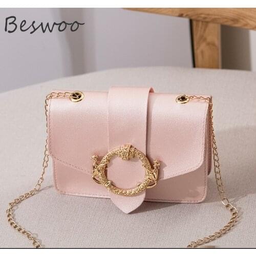 Solid Mini Womens Bag 2021 PU Leather Chain Fashion Shoulder Bag Flap Simple All-matching Casual Designer Handbags for Women