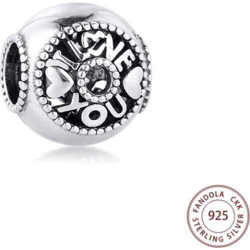 Fits Pandora Bracelet Charms 925 Sterling Silver Talk About Love Beads Women DIY Jewelry Making Gift Kralen Bijoux Wholesale